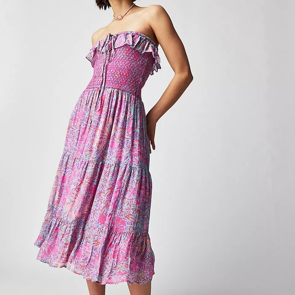NWT Free People X Jen's Pirate Booty Garden Party Bellini Dress Sz M